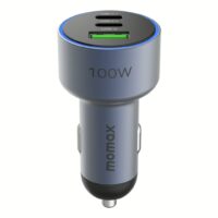 ที่ชาร์จในรถยนต์ Momax รุ่น MoVe 100W Triple-Port Car Charger - Space Grey