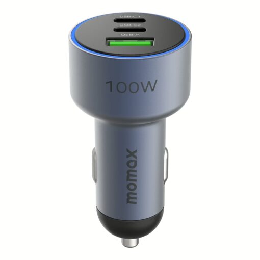 ที่ชาร์จในรถยนต์ Momax รุ่น MoVe 100W Triple-Port Car Charger - Space Grey - Image 9