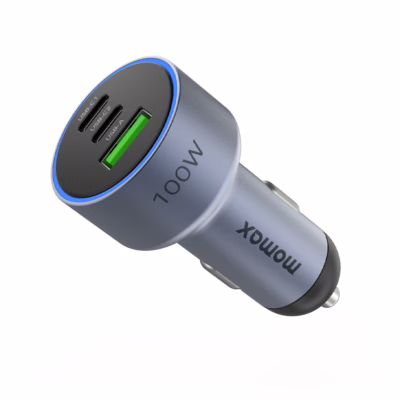 ที่ชาร์จในรถยนต์ Momax รุ่น MoVe 100W Triple-Port Car Charger - Space Grey