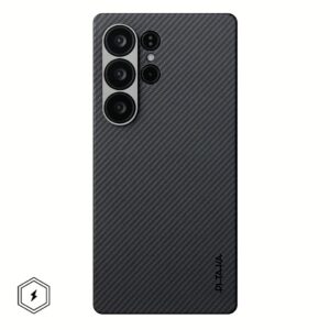Pitaka รุ่น Ultra-Slim Case - เคส Galaxy S25 Ultra - สี Black/Grey Twill