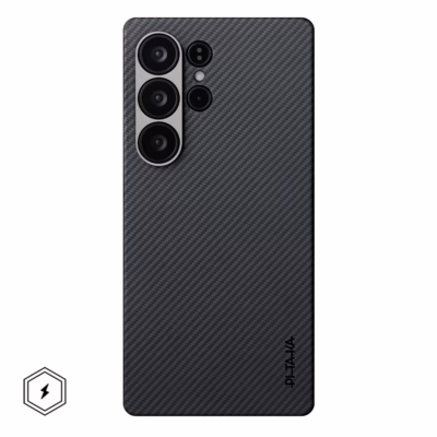 Pitaka รุ่น Ultra-Slim Case - เคส Galaxy S25 Ultra - สี Black/Grey Twill