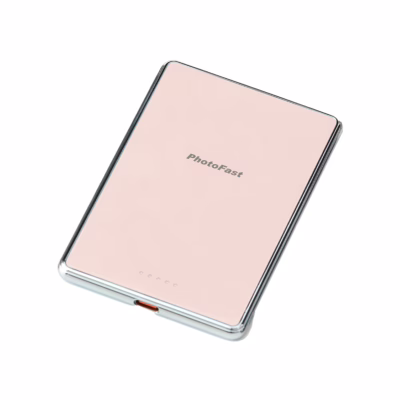 Photofast รุ่น MagSlim x Qi2 - พาวเวอร์แบงค์ชาร์จไร้สาย ความจุ 5000 mAh - สี Pink