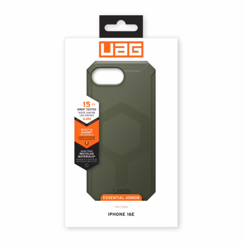 UAG รุ่น Essential Armor with Magsafe - เคส iPhone 16e - สี Olive Drab
