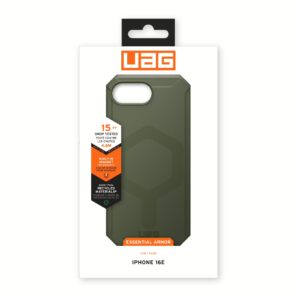 UAG รุ่น Essential Armor with Magsafe - เคส iPhone 16e - สี Olive Drab 18 UAG รุ่น Essential Armor with Magsafe - เคส iPhone 16e - สี Olive Drab