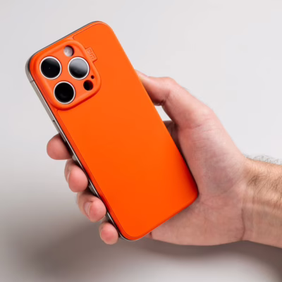 Suti รุ่น PhoneBack Silicone (Magsafe) - เคส iPhone 16 Pro - สี Alpine Orange