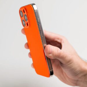 Suti รุ่น PhoneBack Silicone (Magsafe) - เคส iPhone 16 Pro - สี Alpine Orange