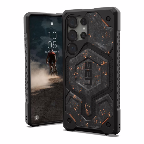 UAG รุ่น Monarch Pro - เคส Galaxy S25 Ultra - สี Forged Carbon Fiber with Copper (Limited Edition)