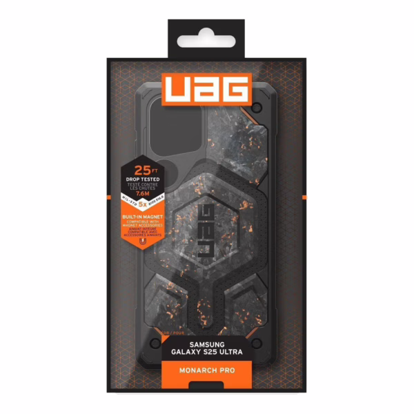 UAG รุ่น Monarch Pro - เคส Galaxy S25 Ultra - สี Forged Carbon Fiber with Copper (Limited Edition)