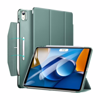 ESR รุ่น Ascend Trifold - เคส iPad Air 11" (2025/2024), iPad Air 10.9" (5th/4th Gen) - สี Forest Green