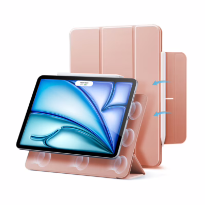 ESR รุ่น Rebound Magnetic Case - เคส iPad Air 11" (2025/2024), iPad Air 10.9" (5th/4th Gen), iPad Pro 11" (1st Gen) - สี Rose Gold