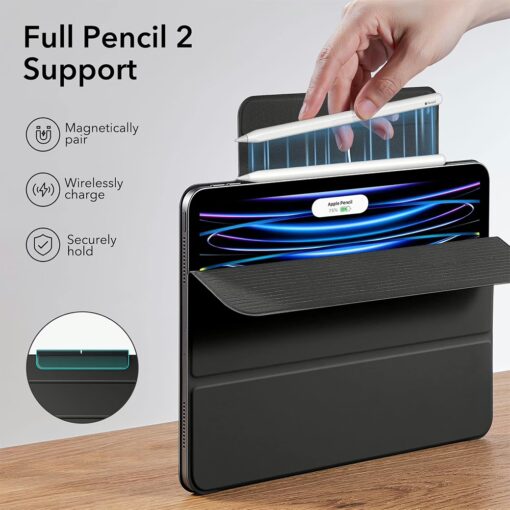 ESR รุ่น Rebound Magnetic Case - เคส iPad Pro 11" (4th/3rd/2nd Gen) - สี Black - Image 4