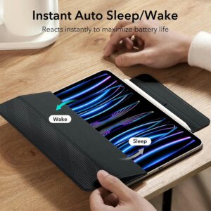 ESR รุ่น Rebound Magnetic Case - เคส iPad Pro 11" (4th/3rd/2nd Gen) - สี Black