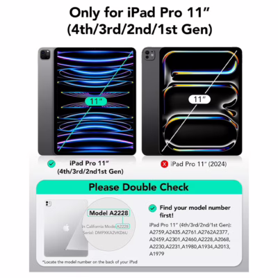 ESR รุ่น Rebound Magnetic Case - เคส iPad Pro 11" (4th/3rd/2nd Gen) - สี Forest Green