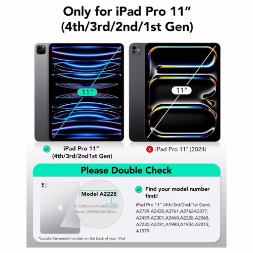 ESR รุ่น Rebound Magnetic Case - เคส iPad Pro 11" (4th/3rd/2nd Gen) - สี Grey