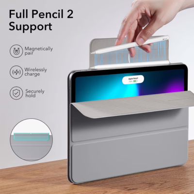 ESR รุ่น Rebound Magnetic Case - เคส iPad Pro 11" (4th/3rd/2nd Gen) - สี Grey