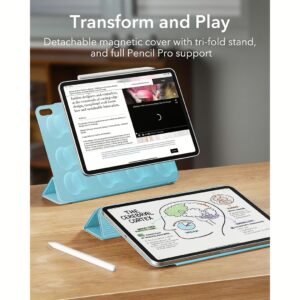 ESR รุ่น Rebound Magnetic Case - เคส iPad Air 11" (2025/2024), iPad Air 10.9" (5th/4th Gen), iPad Pro 11" (1st Gen) - สี Sky Blue