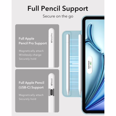 ESR รุ่น Rebound Magnetic Case - เคส iPad Air 11" (2025/2024), iPad Air 10.9" (5th/4th Gen), iPad Pro 11" (1st Gen) - สี Sky Blue