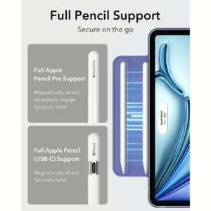 ESR รุ่น Rebound Magnetic Case - เคส iPad Air 11" (2025/2024), iPad Air 10.9" (5th/4th Gen), iPad Pro 11" (1st Gen) - สี Lavender