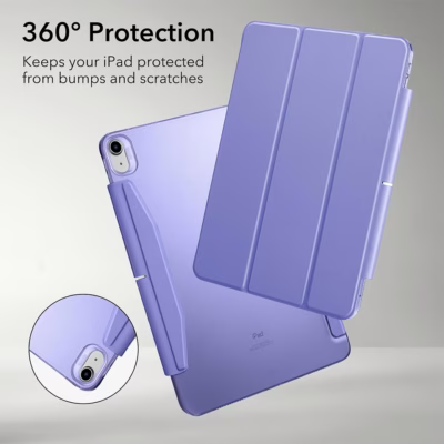 ESR รุ่น Ascend Trifold - เคส iPad Air 11" (2025/2024), iPad Air 10.9" (5th/4th Gen) - สี Frosted Lavender