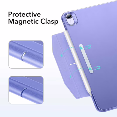 ESR รุ่น Ascend Trifold - เคส iPad Air 11" (2025/2024), iPad Air 10.9" (5th/4th Gen) - สี Frosted Lavender