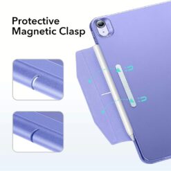 ESR รุ่น Ascend Trifold - เคส iPad Air 11" (2025/2024), iPad Air 10.9" (5th/4th Gen) - สี Frosted Lavender