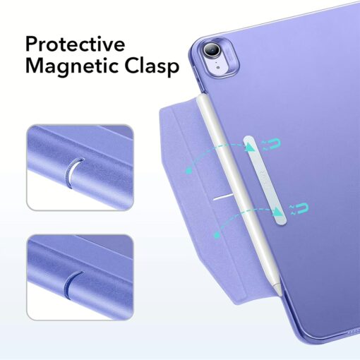 ESR รุ่น Ascend Trifold - เคส iPad Air 11" (2025/2024), iPad Air 10.9" (5th/4th Gen) - สี Frosted Lavender - Image 6