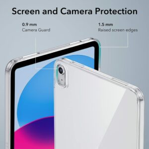 ESR รุ่น Classic Hybrid Back Case - เคส iPad 11" (A16/2025), iPad 10.9" (10th/2022) - สี Clear