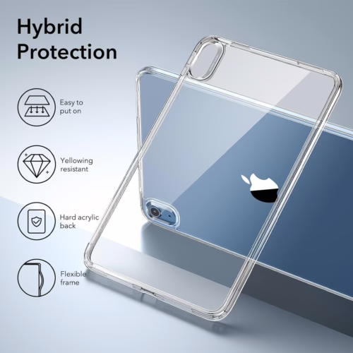 ESR รุ่น Classic Hybrid Back Case - เคส iPad 11" (A16/2025), iPad 10.9" (10th/2022) - สี Clear