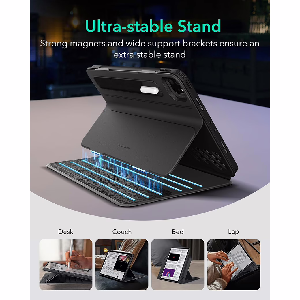 ESR รุ่น Shift Magnetic Case - เคส iPad Pro 12.9 (6th/5th Gen) - สี Black 2 ESR รุ่น Shift Magnetic Case - เคส iPad Pro 12.9 (6th/5th Gen) - สี Black - Image 2