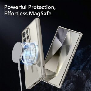 ESR รุ่น Classic Hybrid Case (HaloLock) - เคส Galaxy S24 Ultra - สี Clear Grey