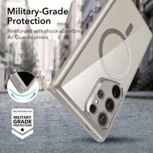 ESR รุ่น Classic Hybrid Case (HaloLock) - เคส Galaxy S24 Ultra - สี Clear Grey