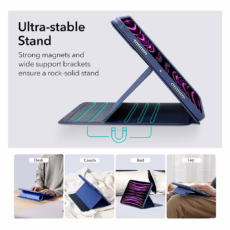 ESR รุ่น Shift Magnetic Case - เคส iPad Pro 12.9 (6th/5th Gen) - สี Navy Blue