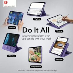 ESR รุ่น Shift Magnetic Case - เคส iPad Pro 12.9 (6th/5th Gen) - สี Purple