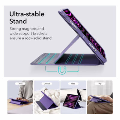 ESR รุ่น Shift Magnetic Case - เคส iPad Pro 12.9 (6th/5th Gen) - สี Purple