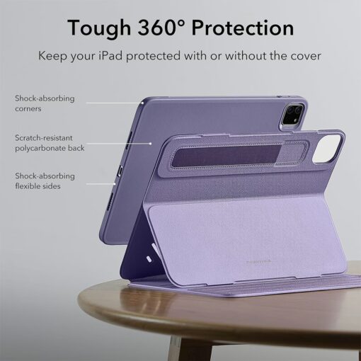 ESR รุ่น Shift Magnetic Case - เคส iPad Pro 12.9 (6th/5th Gen) - สี Purple - Image 7