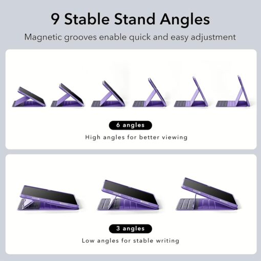 ESR รุ่น Shift Magnetic Case - เคส iPad Pro 12.9 (6th/5th Gen) - สี Purple - Image 8
