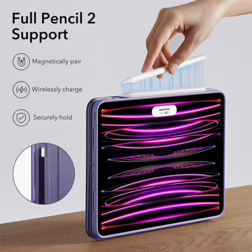 ESR รุ่น Shift Magnetic Case - เคส iPad Pro 12.9 (6th/5th Gen) - สี Purple