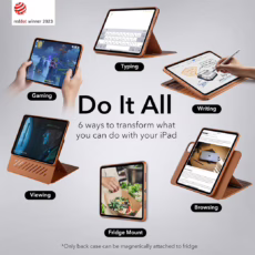 ESR รุ่น Shift Magnetic Case - เคส iPad Pro 12.9 (6th/5th Gen) - สี Brown