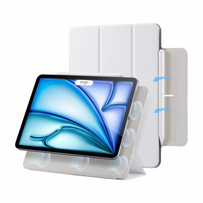 ESR รุ่น Rebound Magnetic Case - เคส iPad Air 11" (2025/2024), iPad Air 10.9" (5th/4th Gen), iPad Pro 11" (1st Gen) - สี  Brilliant White