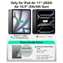 ESR รุ่น Rebound Magnetic Case - เคส iPad Air 11" (2025/2024), iPad Air 10.9" (5th/4th Gen), iPad Pro 11" (1st Gen) - สี Brilliant White