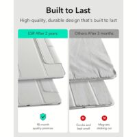 ESR รุ่น Rebound Magnetic Case - เคส iPad Air 11" (2025/2024), iPad Air 10.9" (5th/4th Gen), iPad Pro 11" (1st Gen) - สี Brilliant White