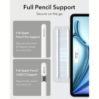 ESR รุ่น Rebound Magnetic Case - เคส iPad Air 11" (2025/2024), iPad Air 10.9" (5th/4th Gen), iPad Pro 11" (1st Gen) - สี Brilliant White