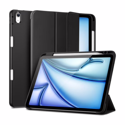 ESR รุ่น Rebound Pencil Case - เคส iPad Air 11" (2025/2024), iPad Air 10.9" (5th/4th Gen) - สี Black