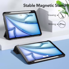 ESR รุ่น Rebound Pencil Case - เคส iPad Air 11" (2025/2024), iPad Air 10.9" (5th/4th Gen) - สี Black
