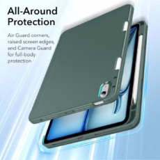 ESR รุ่น Rebound Pencil Case - เคส iPad Air 11" (2025/2024), iPad Air 10.9" (5th/4th Gen) - สี Forest Green