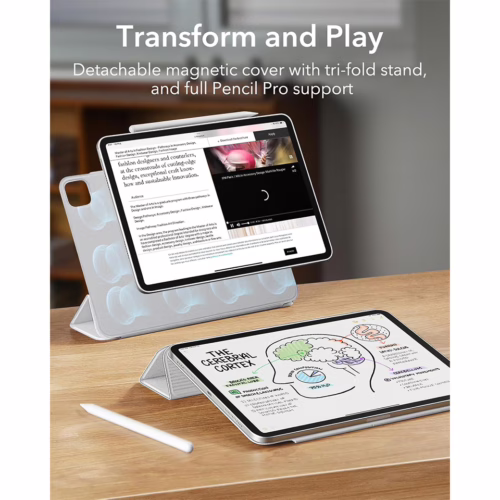 ESR รุ่น Rebound Magnetic Case - เคส iPad Pro 11" (5th/2024) - สี Brilliant White