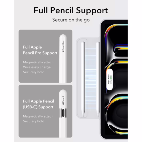 ESR รุ่น Rebound Magnetic Case - เคส iPad Pro 11" (5th/2024) - สี Brilliant White