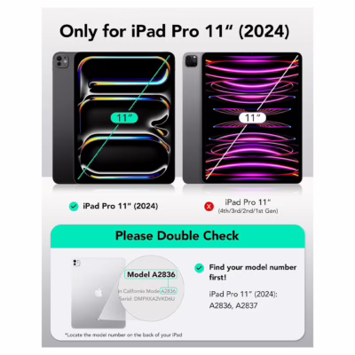 ESR รุ่น Rebound Magnetic Case - เคส iPad Pro 11" (5th/2024) - สี Pink
