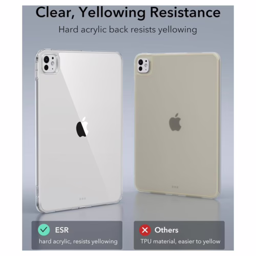 ESR รุ่น Classic Hybrid Back Case - เคส iPad Pro 11" (5th/2024) - สี Clear Black