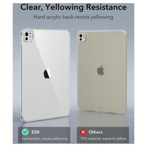 ESR รุ่น Classic Hybrid Back Case - เคส iPad Pro 11" (5th/2024) - สี Clear Black - Image 5